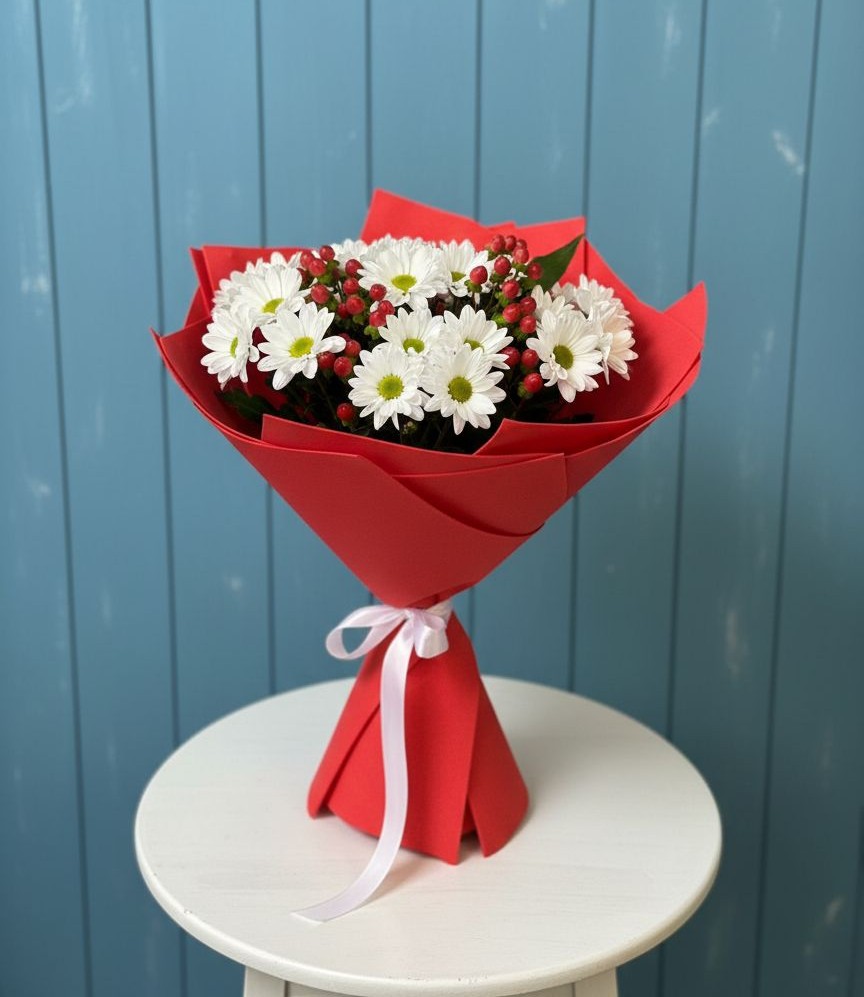 Букет цветов из: Хризантемы в Осташкове