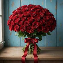 Букет Красные розы Блэк Меджик в Осташкове