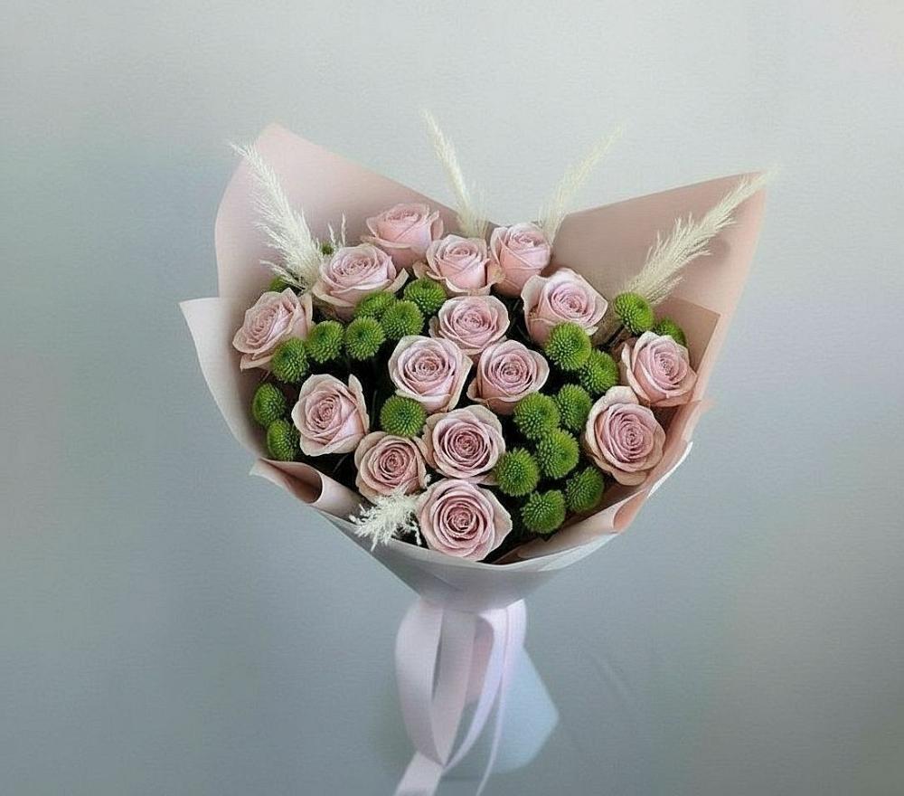 Букет цветов из: Розы и Хризантемы в Осташкове