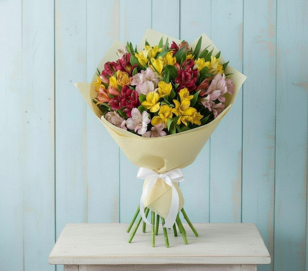 Букет цветов из: Альстромерии в Осташкове