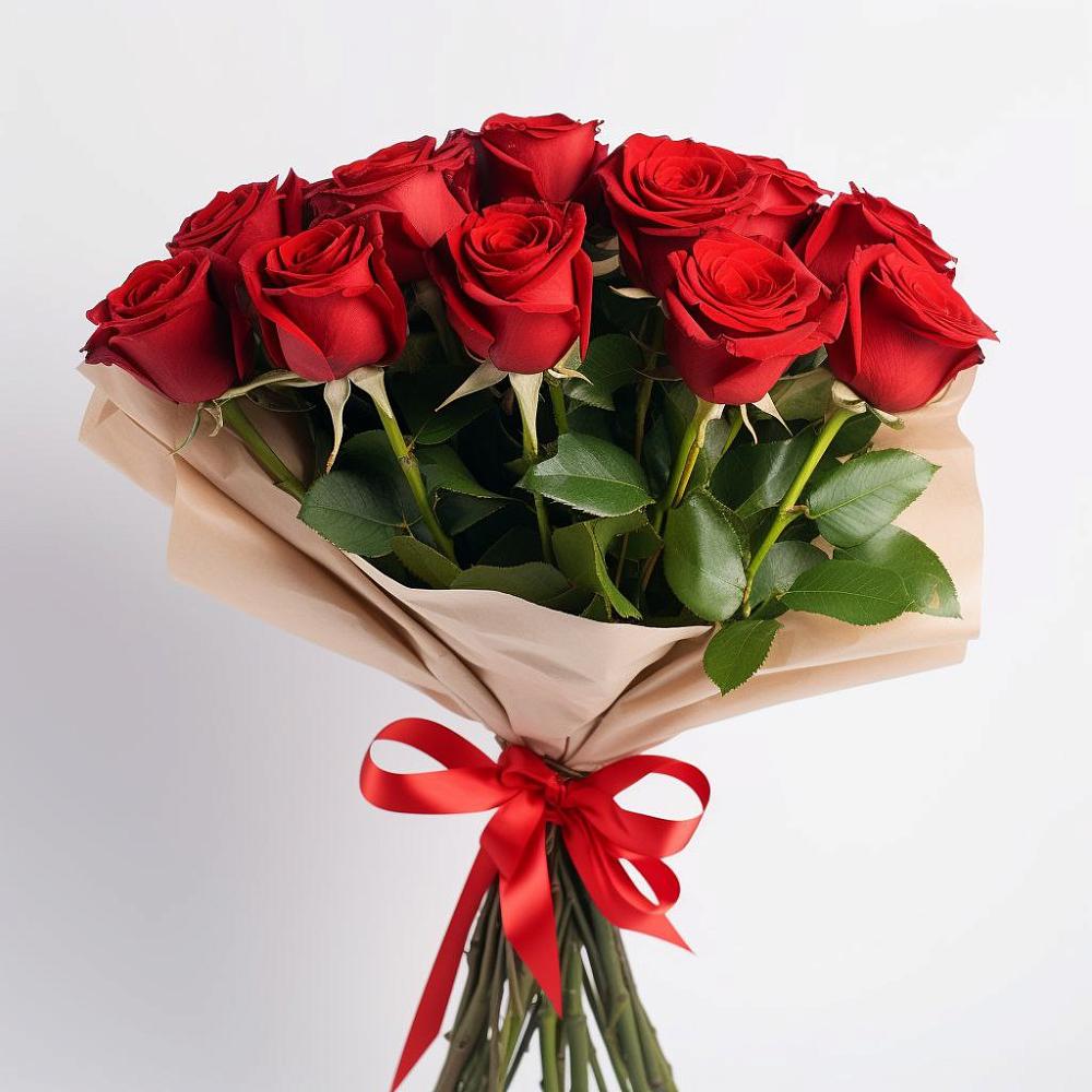 Букет 11 Красных роз Эдлесс Лав в Осташкове